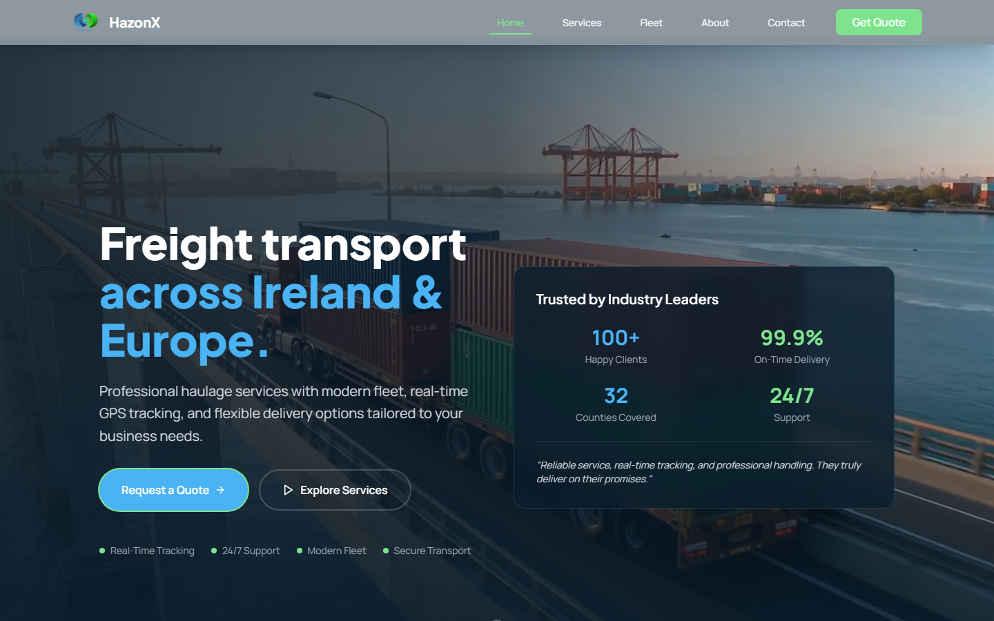 HazonX Logistics — Freight & logistics