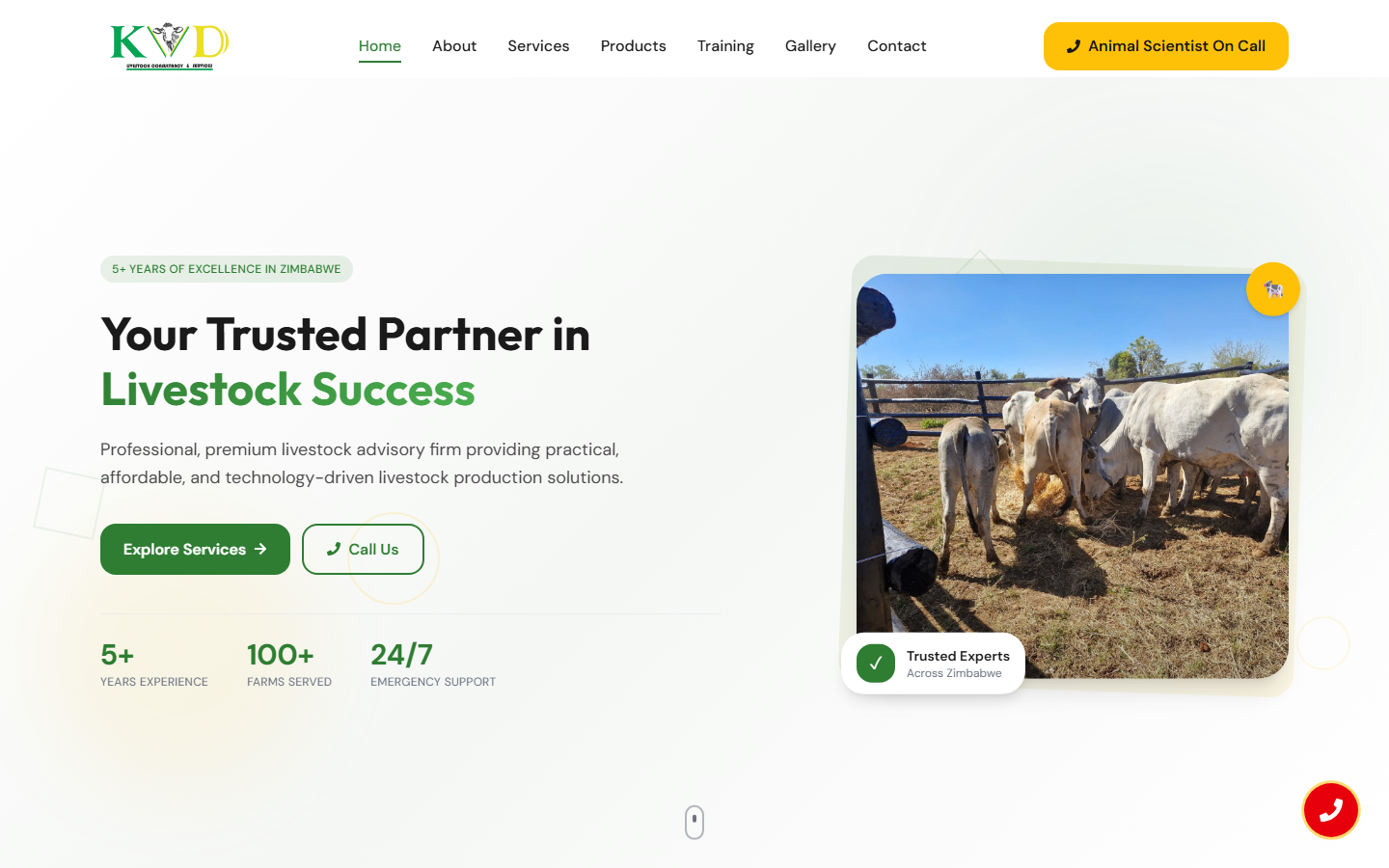 KVD Consultancy — Livestock advisory